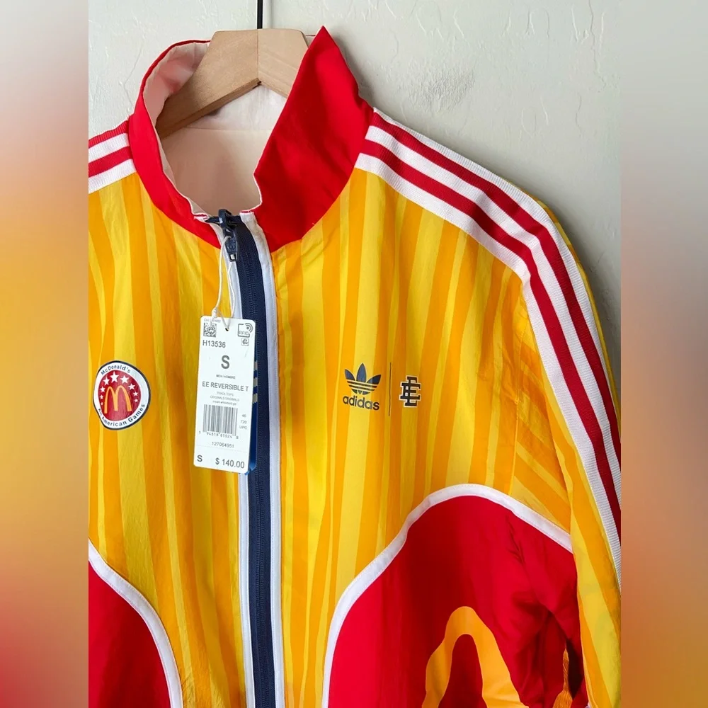 Adidas x Eric Emanuel McDonalds Basketball Warm-Up Jacket reversible NWT small - Picture 5 of 12